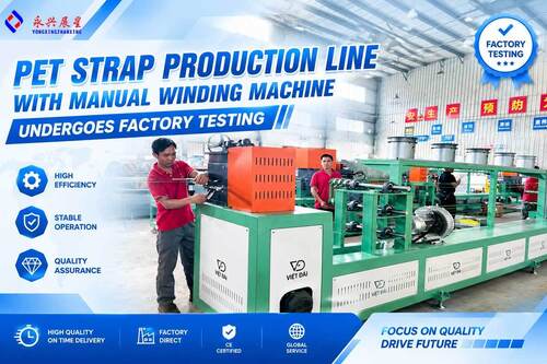 Últimos blogs de la empresa sobre Línea de producción de PET con máquina de bobinado manual se somete a pruebas de fábrica