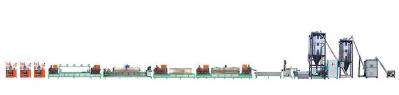 Buen precio Máquina de producción de flejes PET con sistema de control PLC chino/inglés para producción personalizada en línea