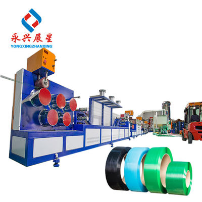 Buen precio 19000 KG Peso 90mm Diámetro de tornillo PET Extrusión Línea de producción de tiras de plástico para aplicaciones de trabajo pesado en línea