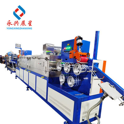 Buen precio Línea de producción de tiras de PP 60KW Máquina de extrusión de doble tornillo en línea