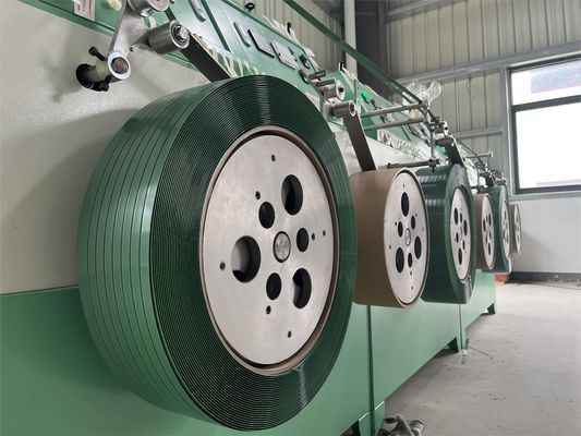 Máquina rebobinadora de fleje PET con rango de diámetro interior de 400 mm y capacidad de bobina de 10-70 kg