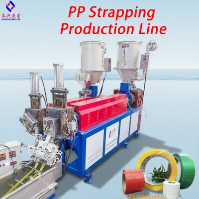 Línea de extrusión de banda de PP de doble tornillo totalmente automática de 60 kW para envases de alta precisión