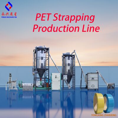 Línea de producción de flejes PET de un solo tornillo totalmente automática de alta precisión para la fabricación de bandas de flejes PET