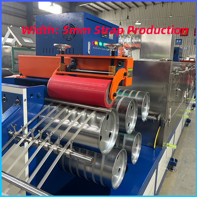 5 mm Pp Autoprotección de cinturones Máquina de fabricación de plástico Cinturón para mascotas Línea de producción de cinturones de un solo tornillo 160-300kg/h