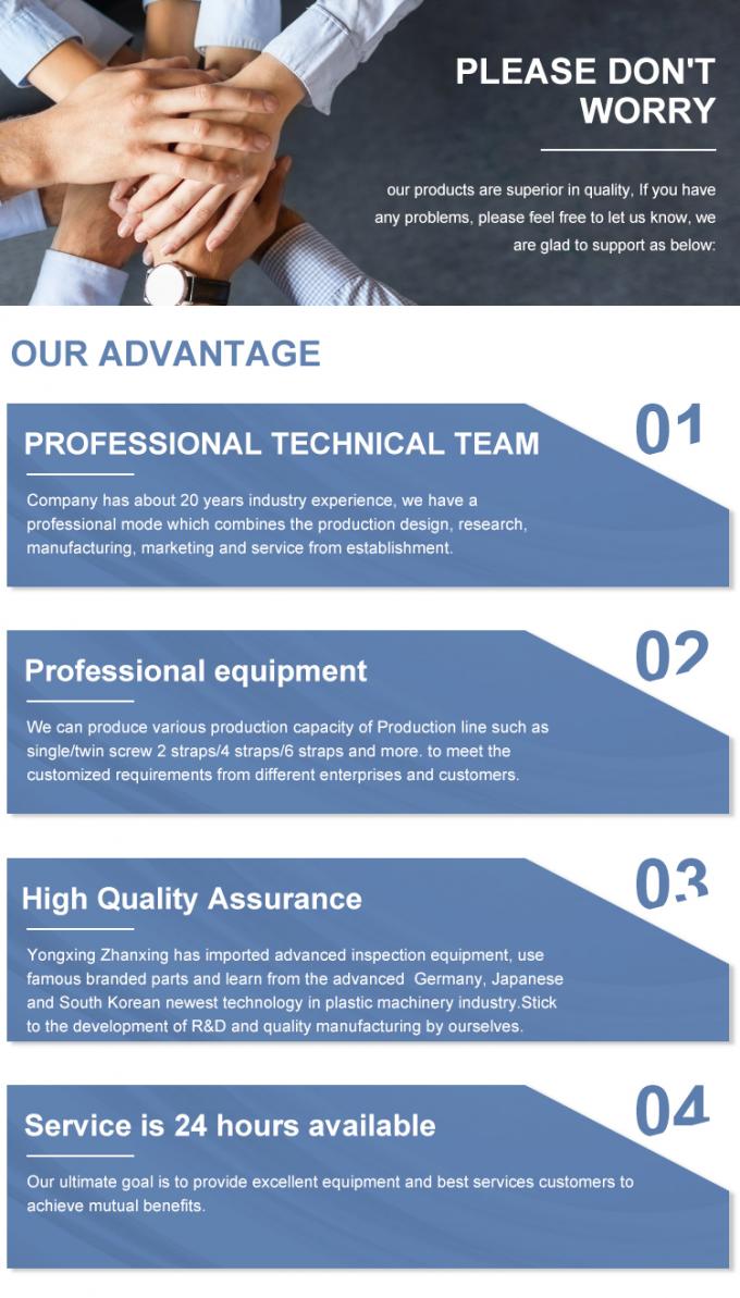 Línea de producción de fleje de PP de acero inoxidable 304, Máquina para fleje de embalaje de PP con relieve 18