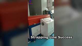 Línea de producción de flejes de PP completamente automática puesta en servicio con éxito